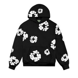 Monochrome Floral Hoodie